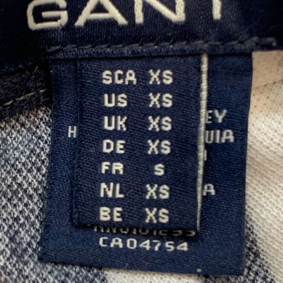 Gant Dress Blue White Vertical Printed Striped Strapless Fit And Flare Mini XS - Picture 9 of 11